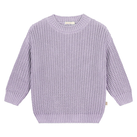 YUKI Chunky Knitted Sweater • Lila