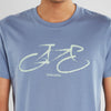 DEDICATED T-Shirt Stockholm Marker Bike • Steel Blue