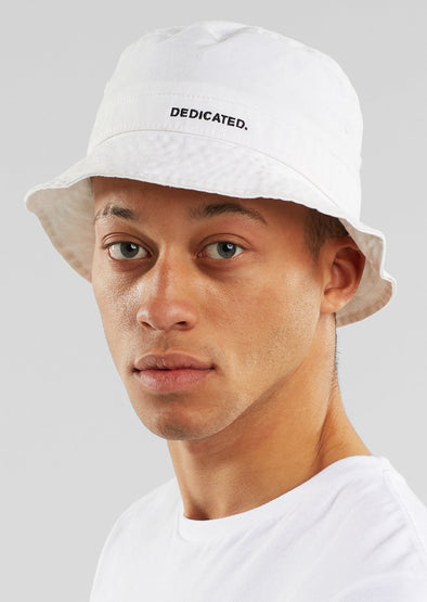 DEDICATED Bucket Hat • Logo White