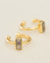 MUJAJUMA • Earcuff Mar with Rectangular Stone