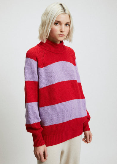 harvestclub-harvest-club-leuven-rita-row-waite-oversize-striped-sweater-red-lilac