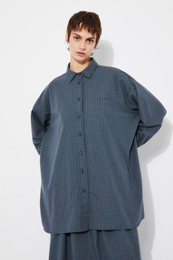 harvestclub-harvest-club-leuven-rita-row-morto-scheckered-shirt-blue-check