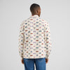 DEDICATED Rute Flannel Shirt • Trout And Waves Oat White