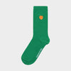 DEDICATED Knivsta Rib Socks Green • Peach