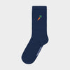 DEDICATED Knivsta Rib Socks Blue • Carrot