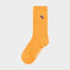 DEDICATED Knivsta Rib Socks Yellow • Eggplant