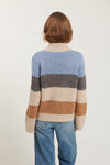 harvestclub-harvest-club-Leuven-basic-apparel-caterina-sweater-asleigh-blue-grey-melange-tobacco-brown