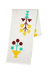 ROOS VANDEKERCKHOVE Scarf Dalida A • Ecru, Yellow, Brown, Light Pistachio