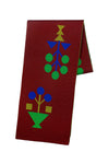ROOS VANDEKERCKHOVE Scarf Dalida B • Brown, Blue, Green, Khaki Green