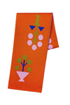 ROOS VANDEKERCKHOVE Scarf Dalida C • Rusty Brown, Khaki Green, Blue, Pink