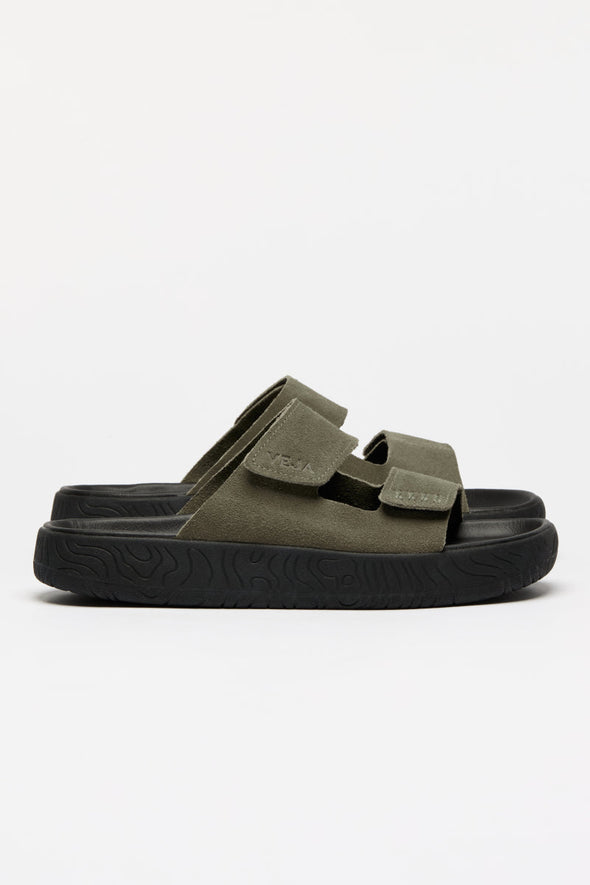 VEJA ETNA suede • kaki • black