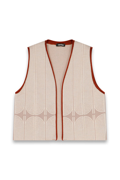 WOLVIS Gilet Lena • Nude