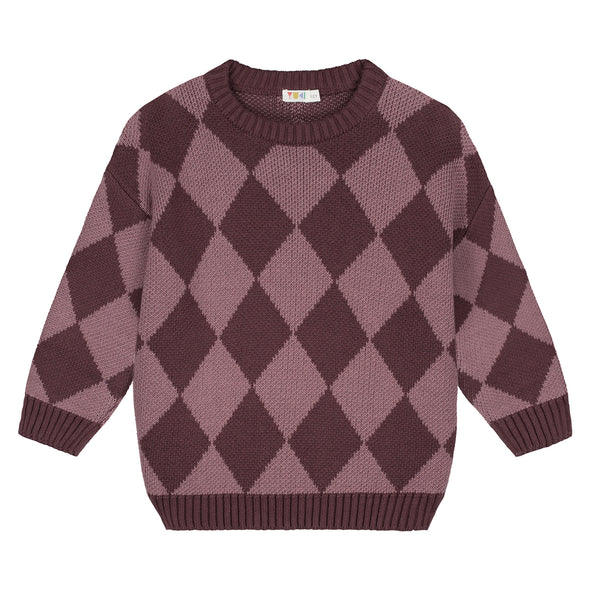 Harvest-club-harvestclub-leuven-Yuki-CheckeredKnittedSweaterMELLOW