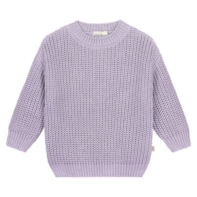 YUKI Chunky Knitted Sweater • Lila