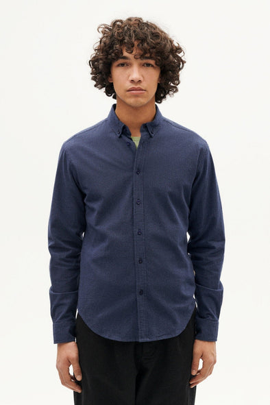 harvestclub-harvest-club-fair-fashion-thinking-mu-thinkingmu-microchecks-ant-shirt-indigo