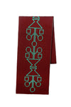 ROOS VANDEKERCKHOVE Scarf Mina B • Brown, Light Pistachio