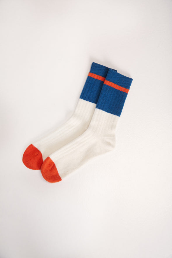 SUITE 13 Andes Wool Socks • Bicolor Blue