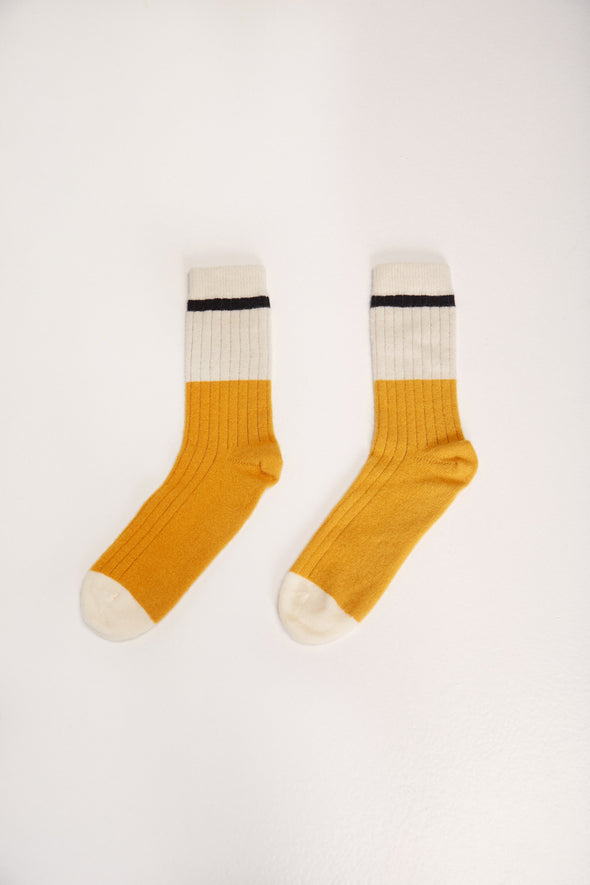 SUITE 13 Andes Wool Socks • Bicolor Mustard