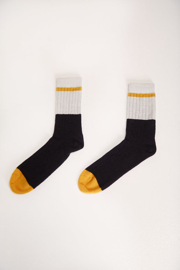 SUITE 13 Andes Wool Socks • Bicolor Black