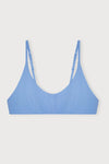 ORGANIC BASICS Swim Scoop Bikini Top • Dove Blue