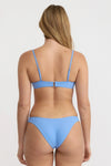 ORGANIC BASICS Swim Scoop Bikini Top • Dove Blue