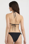 ORGANIC BASICS Swim Triangle Bikini Top • Black