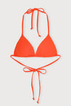 ORGANIC BASICS Swim Triangle Bikini Top • Blood Orange
