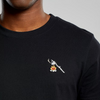 DEDICATED Stockholm T-Shirt • Hot Coffee Emb Black