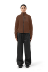MAIUM Fleece Cardigan • Macassar Brown