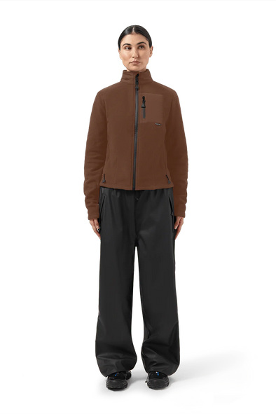 MAIUM Fleece Cardigan • Macassar Brown