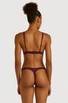 ORGANIC BASICS Soft Touch Veil Plunge Bralette • Fig