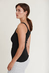 BASIC APPAREL Ludmilla Strap Top • Black