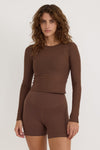 harvest-club-harvestclub-leuven-Organic-basics-organicbasics-active mesh-long -sleeve-tee-walnut