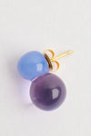 LEVENS JEWELS Glass Dubble Pearl Earring • Different Colors