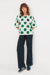 SKFK Lariz Gots T-Shirt • Dots Green