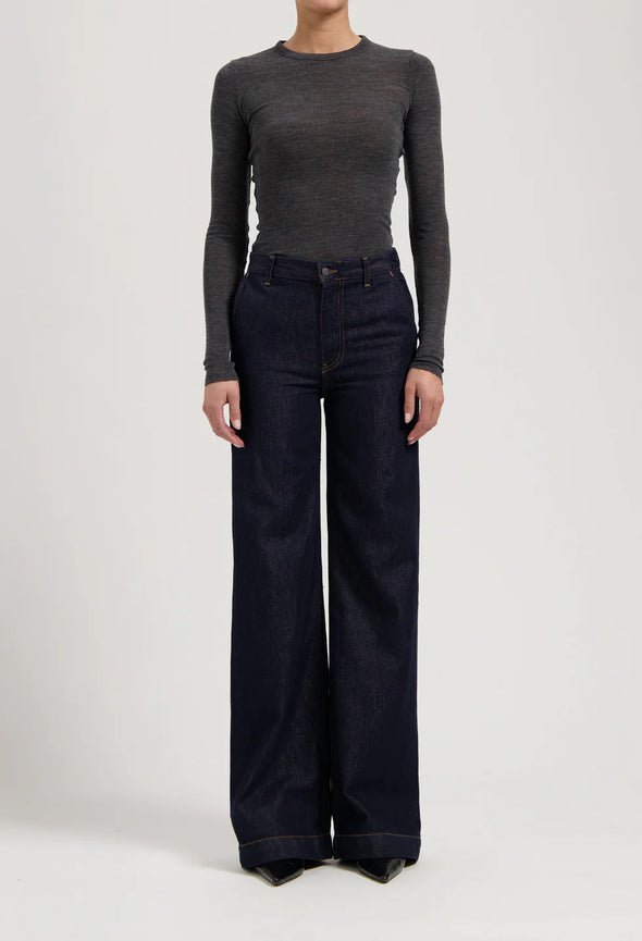 MUD JEANS June Mid Loose • Rinse