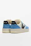 VEJA V-10 leather • pure • black • aqua