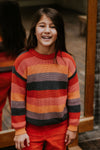 YUKI Chunky Knitted Sweater • Rainbow