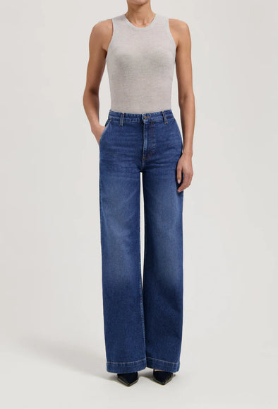 MUD JEANS June Mid Loose • Fresh Fade