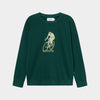 DEDICATED Sweatshirt Malmoe • Retro Bike Dark Green