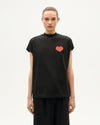 THINKING MU Heart Volta T-Shirt • Black