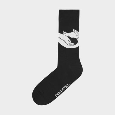 DEDICATED Sigtuna Socks • Kittens Black