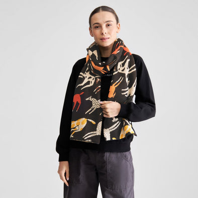 DEDICATED Rossberga Scarf • Mustang Party Black