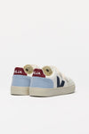 VEJA small V-12 chromefree leather • white • multico steel