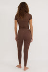 ORGANIC BASICS Active Leggings • Walnut