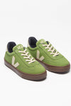 VEJA small VOLLEY suede • elastic laces • kiwi • pierre • bark