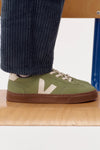VEJA small VOLLEY suede • elastic laces • kiwi • pierre • bark