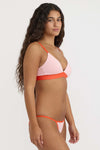 ORGANIC BASICS Play String Bikini Briefs • Marshmallow Pink/Red