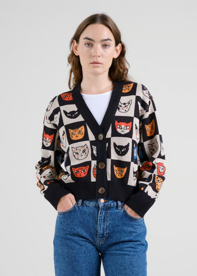 DEDICATED Kanan Sweater • Cat Bingo Black