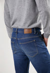 MUD JEANS Hank Mid Tapered  • Rustic Blue